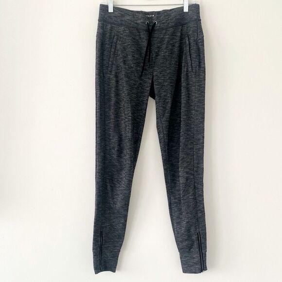 Athleta Gray Jogger Zipper Accent Cuffs size Small Tall Athletic Casual Hiking - Picture 1 of 12